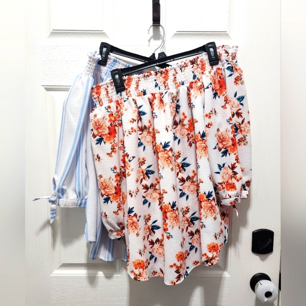 2 Rue 21 off shoulder blouses 2X XXL